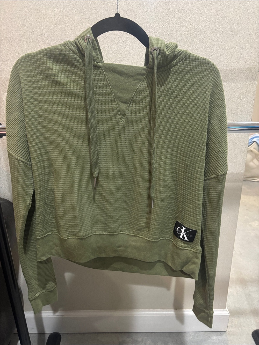 Calvin Klein Olive Green Hoodie Sweater
